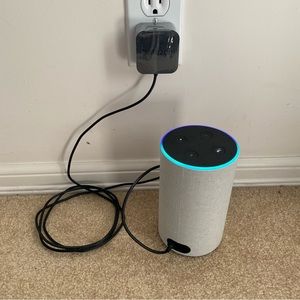 Amazon Echo 2nd Smart speaker with Alexa and Dolby processing - Sandstone Fabric